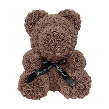 Load image into Gallery viewer, Valentine's Day Gifts Teddy Rose Bear Artificial Flower - GoHappyShopin
