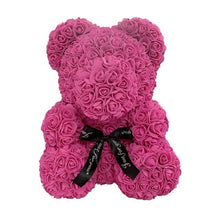 Load image into Gallery viewer, Valentine's Day Gifts Teddy Rose Bear Artificial Flower - GoHappyShopin
