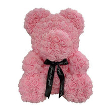 Load image into Gallery viewer, Valentine's Day Gifts Teddy Rose Bear Artificial Flower - GoHappyShopin
