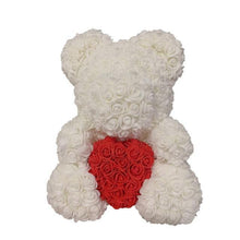Load image into Gallery viewer, Valentine's Day Gifts Teddy Rose Bear Artificial Flower - GoHappyShopin
