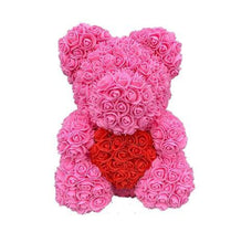 Load image into Gallery viewer, Valentine's Day Gifts Teddy Rose Bear Artificial Flower - GoHappyShopin
