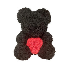 Load image into Gallery viewer, Valentine's Day Gifts Teddy Rose Bear Artificial Flower - GoHappyShopin
