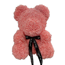 Load image into Gallery viewer, Valentine's Day Gifts Teddy Rose Bear Artificial Flower - GoHappyShopin
