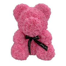 Load image into Gallery viewer, Valentine's Day Gifts Teddy Rose Bear Artificial Flower - GoHappyShopin
