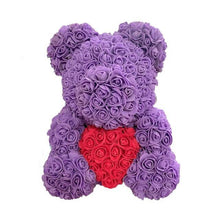 Load image into Gallery viewer, Valentine's Day Gifts Teddy Rose Bear Artificial Flower - GoHappyShopin
