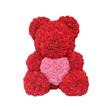 Load image into Gallery viewer, Valentine's Day Gifts Teddy Rose Bear Artificial Flower - GoHappyShopin
