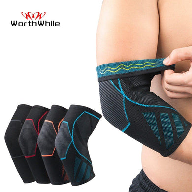 Compression Elbow Support Pads Elastic Brace - GoHappyShopin