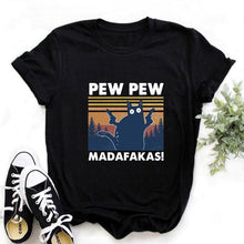 Load image into Gallery viewer, Women Bicycle Vogue Black T Shirt Style Graphic - GoHappyShopin
