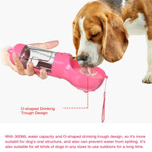 Load image into Gallery viewer, Multifunction Pet Dog Water Bottle For Cat Dogs Travel - GoHappyShopin
