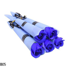 Load image into Gallery viewer, Valentine's Day Door Gift for Business 5pcs/lot Soap Fake Rose Artificial Flower Sets - GoHappyShopin
