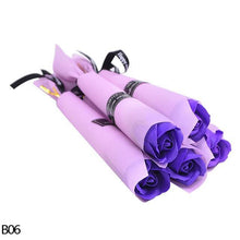 Load image into Gallery viewer, Valentine's Day Door Gift for Business 5pcs/lot Soap Fake Rose Artificial Flower Sets - GoHappyShopin
