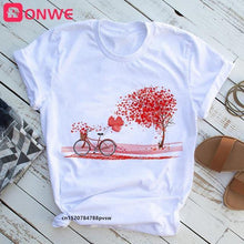 Load image into Gallery viewer, Women Bicycle Vogue Black T Shirt Style Graphic - GoHappyShopin
