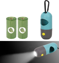 Load image into Gallery viewer, Portable Degradable Dog Poop Bags Dispenser with LED Light - GoHappyShopin
