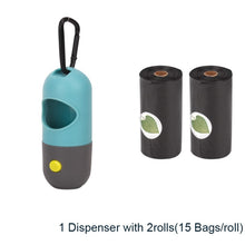Load image into Gallery viewer, Portable Degradable Dog Poop Bags Dispenser with LED Light - GoHappyShopin
