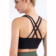 Load image into Gallery viewer, New Fabric Nylon Breathable Women Yoga Tops Bra - GoHappyShopin
