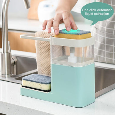 Two In One Sponge Drain Soap Dispenser Kitchen Tools - GoHappyShopin