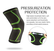 Load image into Gallery viewer, Elastic Knee Pads Nylon Sports Fitness Kneepad - GoHappyShopin
