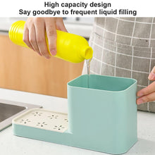 Load image into Gallery viewer, Two In One Sponge Drain Soap Dispenser Kitchen Tools - GoHappyShopin
