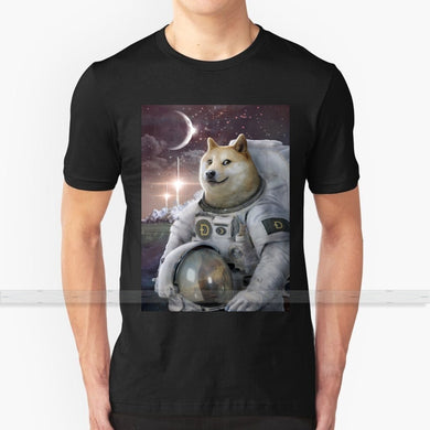 Men’s Fashion Dogecoin Cryptocurrency Very Astronaut Ver 3 T-Shirt - GoHappyShopin