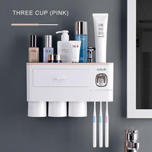 Load image into Gallery viewer, Automatic Toothpaste Dispenser With Magnetic Cup - GoHappyShopin
