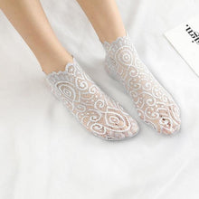 Load image into Gallery viewer, Ladies&#39; Lovely Floral Lace Socks - GoHappyShopin
