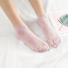 Load image into Gallery viewer, Ladies&#39; Lovely Floral Lace Socks - GoHappyShopin
