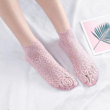 Load image into Gallery viewer, Ladies&#39; Lovely Floral Lace Socks - GoHappyShopin
