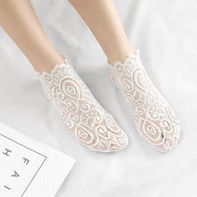 Load image into Gallery viewer, Ladies&#39; Lovely Floral Lace Socks - GoHappyShopin
