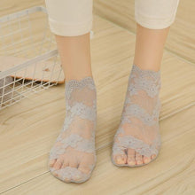 Load image into Gallery viewer, Ladies&#39; Lovely Floral Lace Socks - GoHappyShopin
