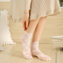 Load image into Gallery viewer, Ladies&#39; Lovely Floral Lace Socks - GoHappyShopin
