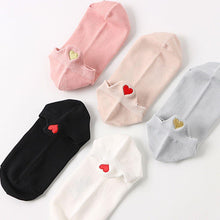 Load image into Gallery viewer, Cute Heart Pattern Women Cotton Casual Breathable Socks - GoHappyShopin
