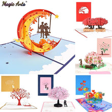 Load image into Gallery viewer, Valentines Day Gift Love 3D Pop-Up Postcard - GoHappyShopin
