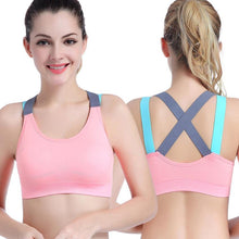 Load image into Gallery viewer, Lovely Push Up Sports Bra - GoHappyShopin
