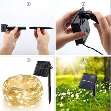 Load image into Gallery viewer, Waterproof LED Outdoor Solar Lamp String Lights - GoHappyShopin
