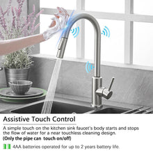 Load image into Gallery viewer, Smart Kitchen Faucets Sensor With Pull-Out Hot and Cold Water Switch Mixer Tap - GoHappyShopin
