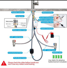 Load image into Gallery viewer, Smart Kitchen Faucets Sensor With Pull-Out Hot and Cold Water Switch Mixer Tap - GoHappyShopin
