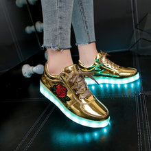 Load image into Gallery viewer, New Fashion Rose Flower Luminous Shoes - GoHappyShopin
