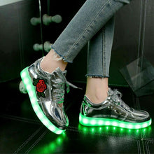 Load image into Gallery viewer, New Fashion Rose Flower Luminous Shoes - GoHappyShopin

