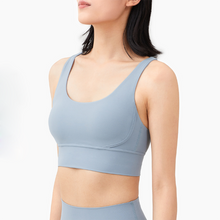 Load image into Gallery viewer, New Fabric Nylon Breathable Women Yoga Tops Bra - GoHappyShopin
