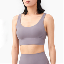 Load image into Gallery viewer, New Fabric Nylon Breathable Women Yoga Tops Bra - GoHappyShopin
