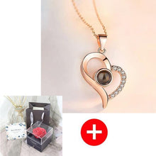 Load image into Gallery viewer, Valentine's Day Gift ROSE SPACE Jewelry with Artificial Flower - GoHappyShopin
