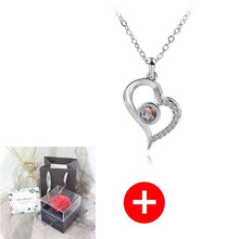 Load image into Gallery viewer, Valentine's Day Gift ROSE SPACE Jewelry with Artificial Flower - GoHappyShopin
