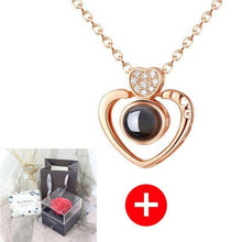 Load image into Gallery viewer, Valentine's Day Gift ROSE SPACE Jewelry with Artificial Flower - GoHappyShopin
