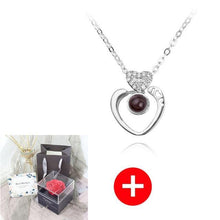 Load image into Gallery viewer, Valentine's Day Gift ROSE SPACE Jewelry with Artificial Flower - GoHappyShopin
