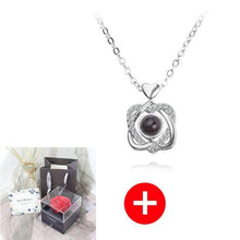 Load image into Gallery viewer, Valentine's Day Gift ROSE SPACE Jewelry with Artificial Flower - GoHappyShopin
