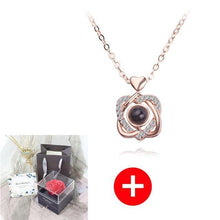 Load image into Gallery viewer, Valentine's Day Gift ROSE SPACE Jewelry with Artificial Flower - GoHappyShopin
