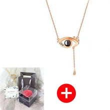 Load image into Gallery viewer, Valentine's Day Gift ROSE SPACE Jewelry with Artificial Flower - GoHappyShopin
