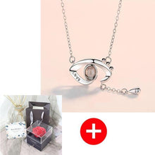 Load image into Gallery viewer, Valentine's Day Gift ROSE SPACE Jewelry with Artificial Flower - GoHappyShopin
