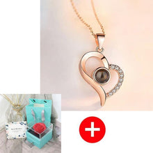 Load image into Gallery viewer, Valentine's Day Gift ROSE SPACE Jewelry with Artificial Flower - GoHappyShopin
