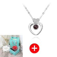 Load image into Gallery viewer, Valentine's Day Gift ROSE SPACE Jewelry with Artificial Flower - GoHappyShopin
